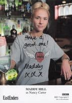 Maddy Hill BBC Eastenders Undedicated Hand Signed Cast Card Photo