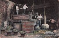 Madeira Lagar De Fazer Vinho Wine Portugal Old Posdtcard