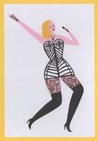 Madonna Girl Power Card Feminism Music Pop Painting Postcard