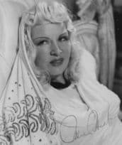 Mae West Antique Small Hand Signed Photo