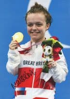 Maisie Summers Paralympics Swimmer Giant 12x8 Hand Signed Photo