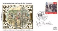 Major John Howard D-Day Landings Benham WW2 Pegasus Bridge Hand Signed FDC