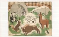Make Your Own Zoo Part One Puffin 1945 Book Postcard