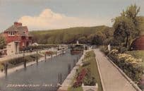 Mapledurham Lock River Purley Reading Berks River Old Postcard