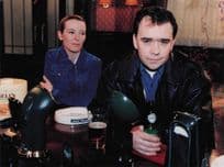 Marc Fowler Ruth & Conor Queen Vic 1998 Epic Showdown Eastenders BBC Press Photo