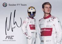 Marcus Ericsson Sauber Team F1 Formula 1 Grand Prix Hand Signed Photo