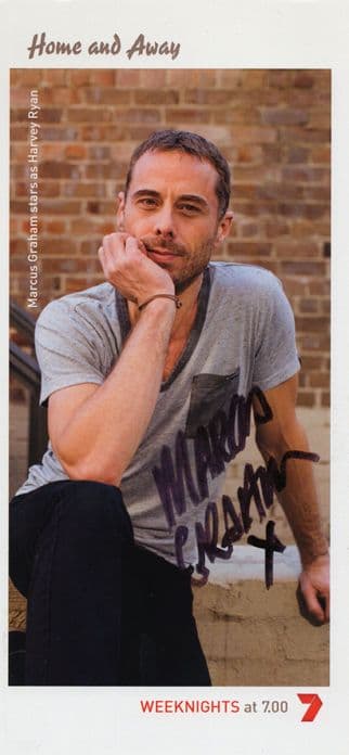 Marcus Graham as Harvey Ryan Home & Away Rare Hand Signed Photo