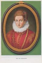 Maria De Medici French Queen Mother Rare Painting Cigarette Card