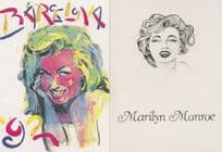 Marilyn Monroe Barcelona Olympic Ganes 2x Limited Edition Postcard s