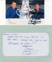 Mark Lawrenson & Ray Stubbs FA Cup Hand Signed Photo & Letter