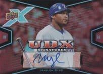 Marlon Byrd Texas Rangers Baseball Hand Signed Trading Card