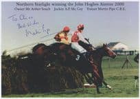 Martin Pipe Aintree 2000 Northern Starlight Horse Race Signed Photo