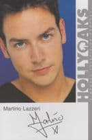 Martino Lazzeri Hollyoaks Vintage Official Rare Cast Card Photo