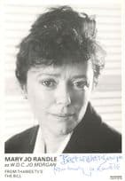 Mary Jo Randle The Bill ITV Hand Signed Cast Card Photo