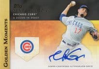 Matt Garza Chicago Cubs Official Topps Hand Signed Autograph Card