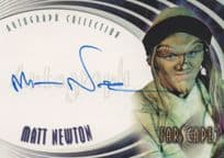 Matt Newton Farscape Hand Signed Autograph Card Photo