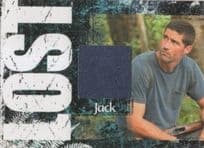 Matthew Fox Jack in Lost TV Show Piece Of Costume Rare Card