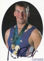 Matthew Pinsent Olympic Games Rowing Gold Medal Hand Signed Photo