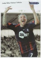 Matty Taylor Bolton Football Club vs Stoke 2010 Goal Limited Postcard