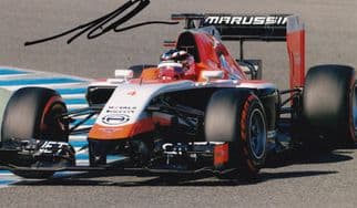 Max Chilton Marussia Team F1 Grand Prix 12x8 Hand Signed Photo