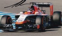Max Chilton Marussia Team F1 Grand Prix 12x8 Hand Signed Photo