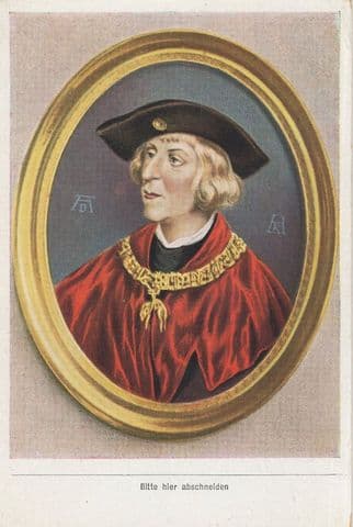Maximilian I Holy Roman Emperor Painting Cigarette Card