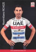 Maximiliano Richeze Argentina UEA Arab Emirates Cyclist Team Postcard