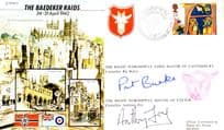 Mayor Of Canterbury Exeter Baedeker Raids MULTI Hand Signed FDC