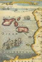 Medieval 17th Century Map Of The Channel Islands Postcard