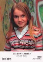 Melissa Suffield Eastenders Rare Undedicated Hand Signed Cast Card Photo