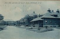 Mess Hall Barracks & Guard House Pittsburgh USA Military Postcard