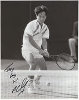 Michael Chang USA Tennis Giant 10x8 Hand Signed Press Photo