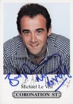 Michael Le Vell Coronation Street Hand Signed Cast Card Photo