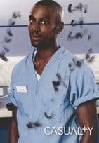 Michael Obiora as Lloyd Casualty Casualty Hand Signed Cast Card Photo