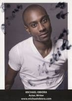 Michael Obiora as Lloyd of Casualty Official Hand Signed Cast Card Photo