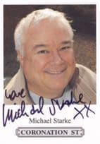 Michael Starke Coronation Street Hand Signed Cast Card
