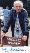 Michael Winner Deathwish Director Large Undedicated Hand Signed Photo