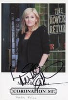 Michelle Collins RARE ROVERS Coronation Street Hand Signed Cast Card Photo