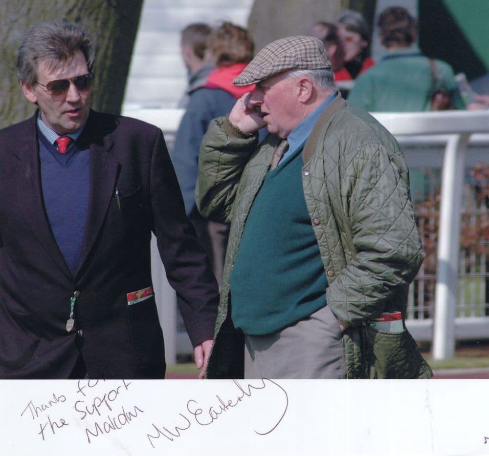 Mick Easterby Horse Race Racing Trainer Large Hand Signed Photo