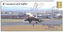 Mike Bannister Concorde Final Landing Filton Hand Signed FDC