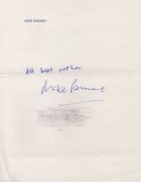 Mike Sammes of Gerry Anderson Disney Beatles Music Hand Signed Autograph