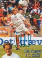 Mikkel Beck Denmark Football Player Original Hand Signed Photo