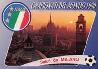 Milan Italia 90 World Cup I Cant Get Football Tickets Postcard