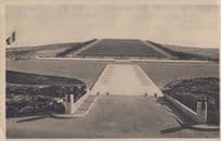 Military Memorial of Redipuglia Sacrario De Militare Italian Flag Old Postcard