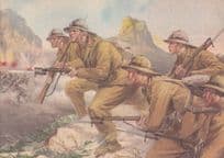 Military Painting at Museo Storico Dei Granatieri Di Sardegna Albania Postcard