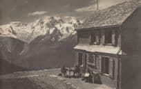 Mischabelkette Saas-Fe Switzerland Old Postcard
