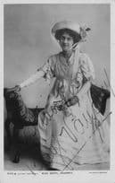Miss Beryl Vaudrey Edwardian Actress Hand Signed Rotary Postcard