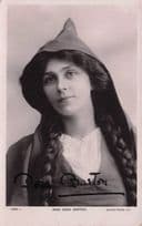 Miss Dora Barton Edwardian Actress Old Hand Signed Photo