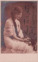 Miss Ethel Warwick Edwardian Actress Hand Signed Kind Thoughts Postcard