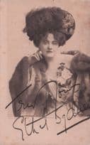 Miss Ethyl Sydney Edwardian Actress Hand Signed Old Postcard